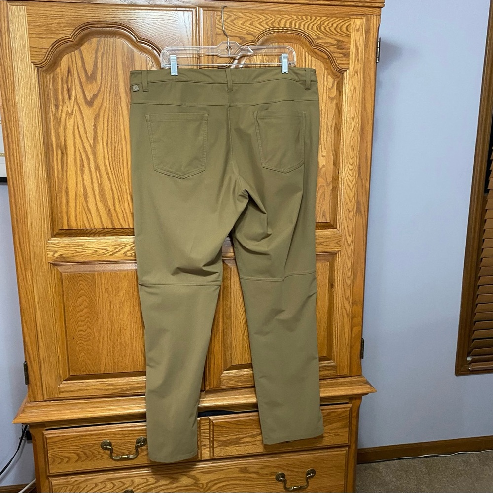Lululemon ABC Classic-Fit 5 Pocket Pant 32L Warpstreme Brown Men’s Sz 38 Casual - Picture 7 of 15